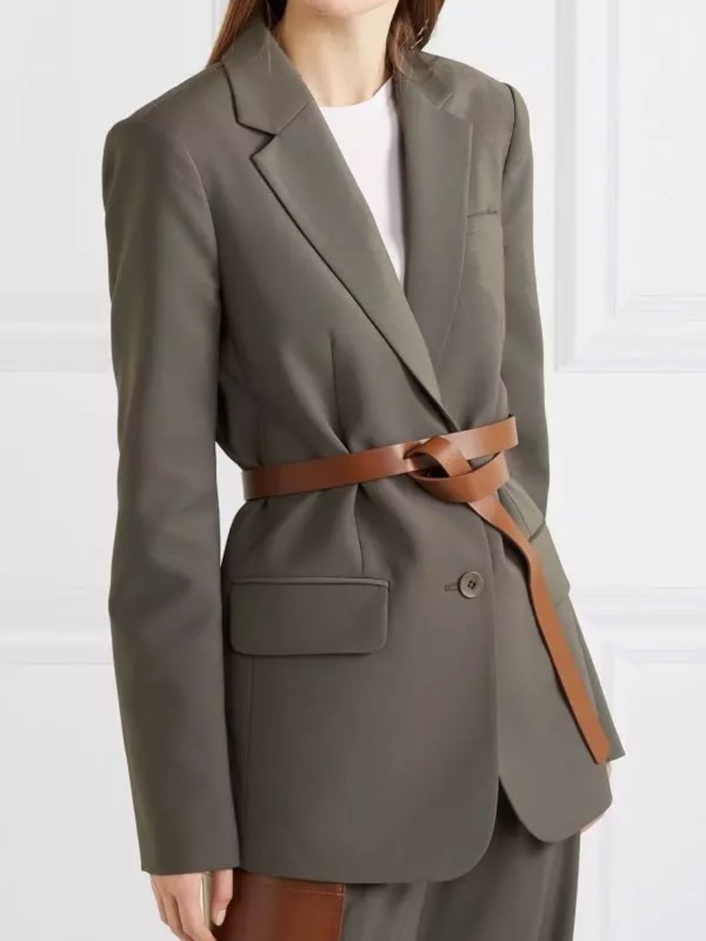 TIBI Blazer with Removable Belt